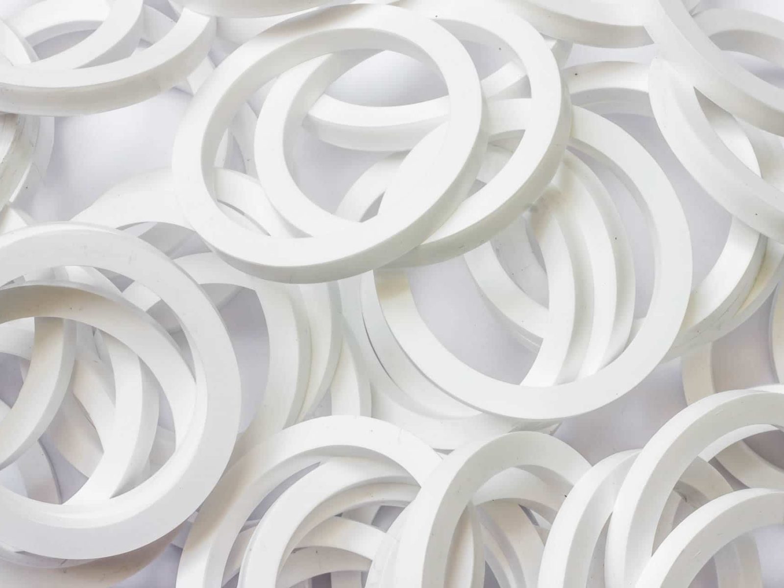 Weiße Gummidichtung